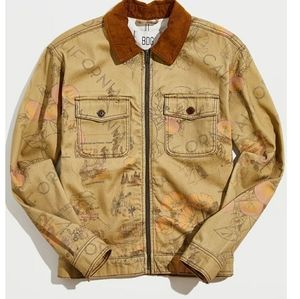 Cord & Canvas Work Jacket in California Print Small